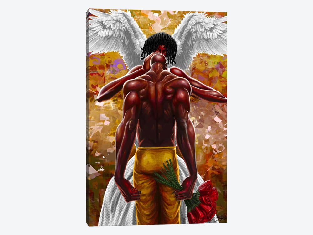 Kissed By An Angel by DionJa'y 1-piece Canvas Print