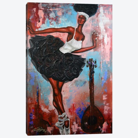 Lady Grace Canvas Print #DJY20} by DionJa'y Canvas Wall Art