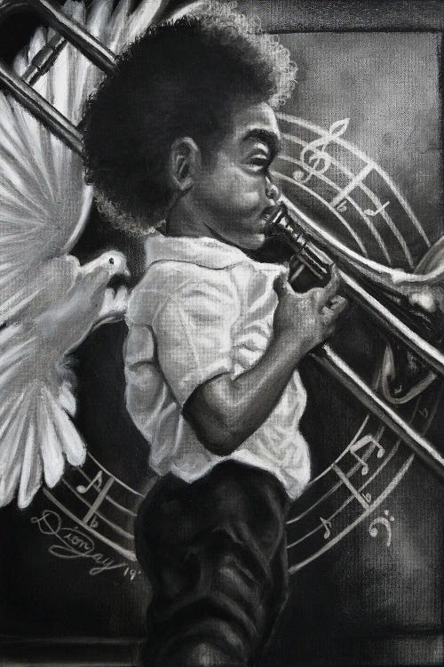 Little Boy Blues by DionJa'y wall art