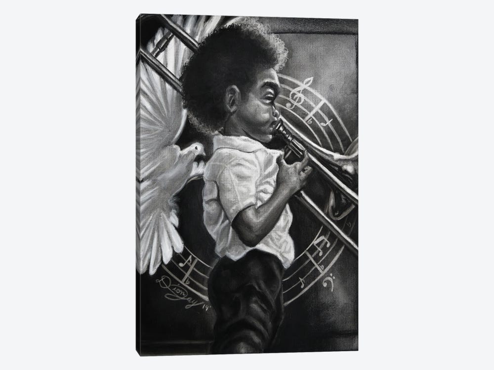 Little Boy Blues by DionJa'y 1-piece Canvas Art