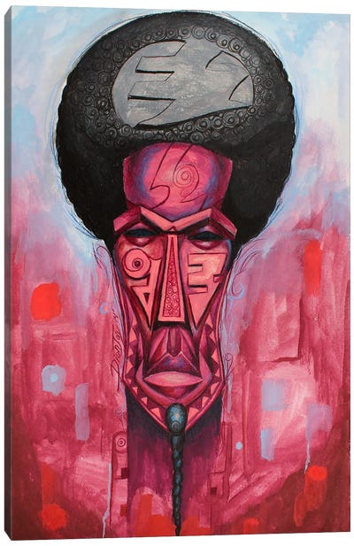Maskinomics Afroism Canvas Art Print - Afrofuturism