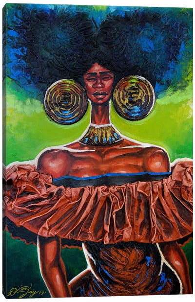 Nubia Canvas Art Print - Afrofuturism