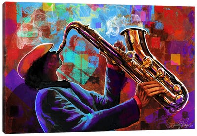 Real Saxy Canvas Art Print - Saxophone Art