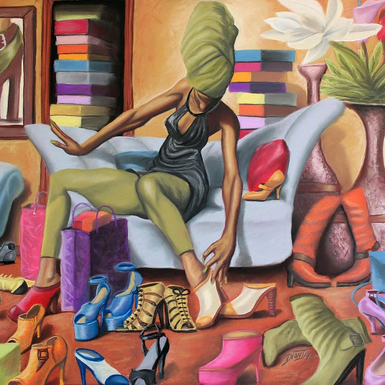 Shoe Addict by DionJa'y wall art