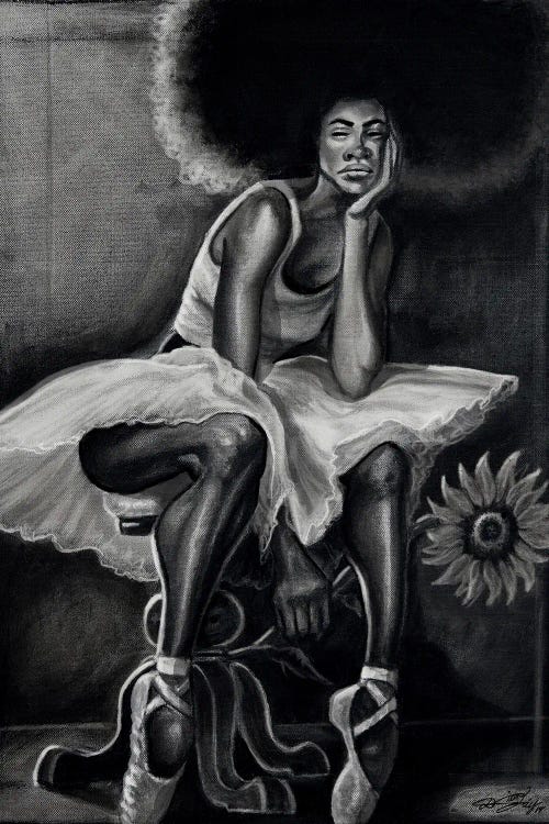 Sister Ballerina by DionJa'y wall art