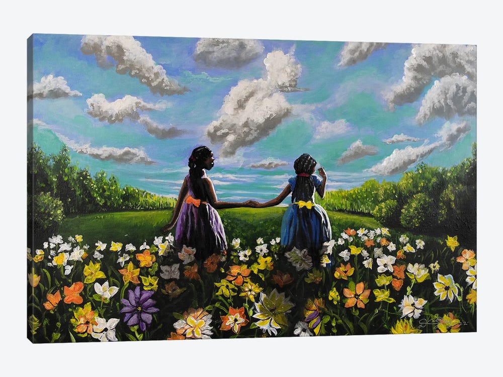 Sister Sister by DionJa'y 1-piece Canvas Print