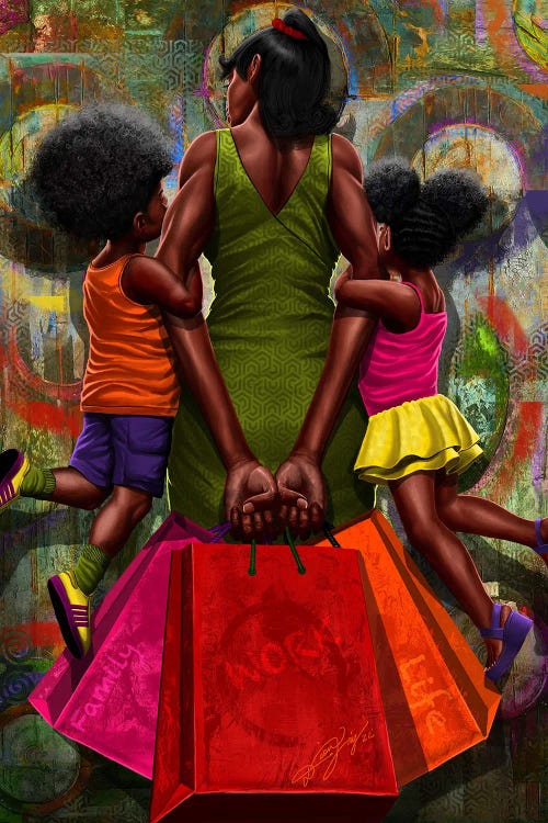 Strength Of A Mother by DionJa'y wall art