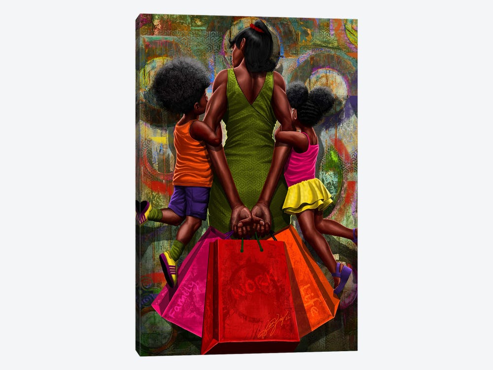 Strength Of A Mother by DionJa'y 1-piece Canvas Art Print