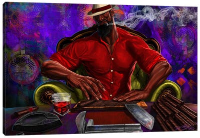 The Roller Canvas Art Print - Smoking Art
