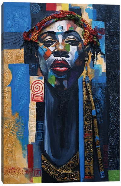 Beautiful Adorning Canvas Art Print - African Heritage Art