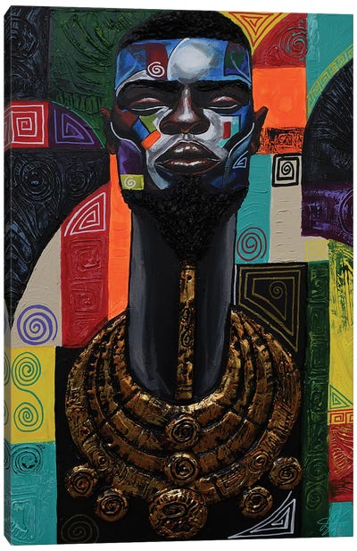 King Vibes Canvas Art Print - African Heritage Art