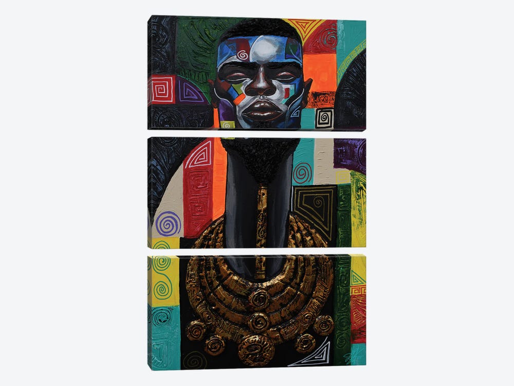 King Vibes by DionJa'y 3-piece Canvas Art Print