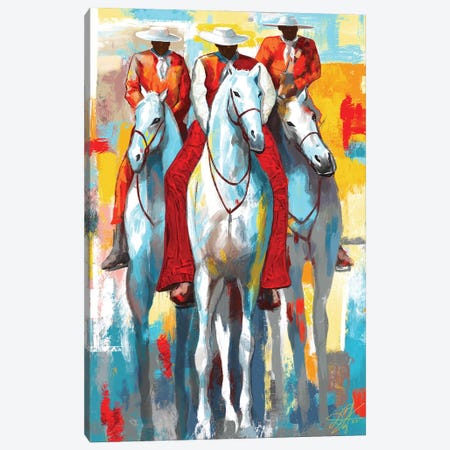 The Three Horseman Canvas Print #DJY44} by DionJa'y Canvas Art Print