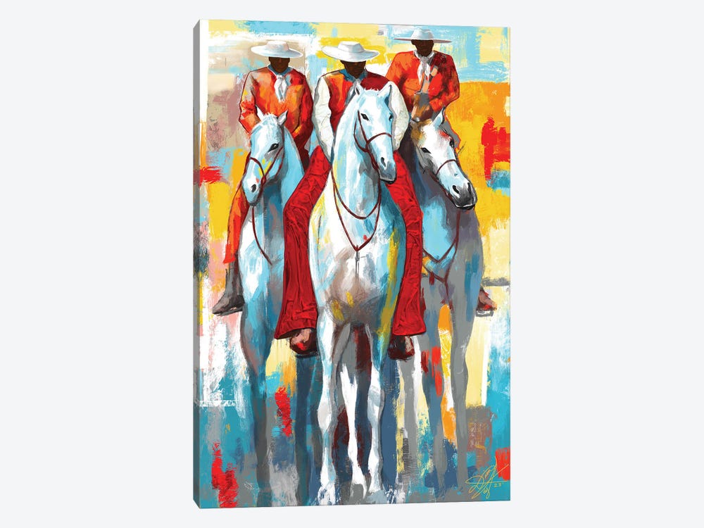 The Three Horseman by DionJa'y 1-piece Canvas Art Print