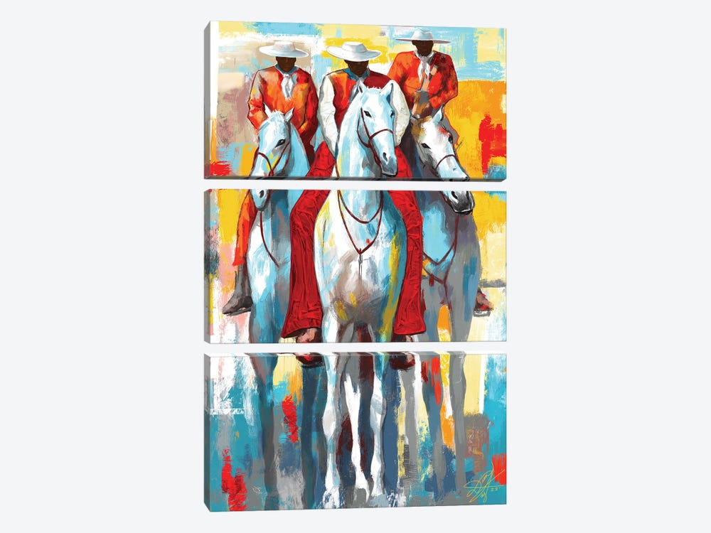 The Three Horseman by DionJa'y 3-piece Art Print