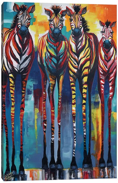 Majestueuse Starr Canvas Art Print - Zebra Art