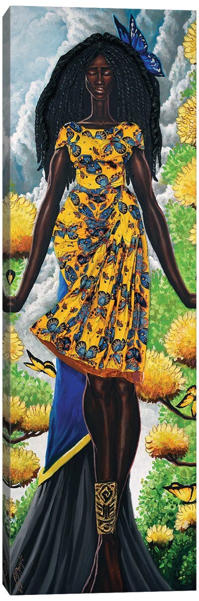 Nubian Butterfly Canvas Art Print - African Culture