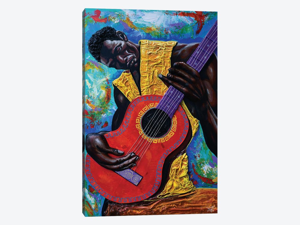 Guitar Rhythms by DionJa'y 1-piece Canvas Print