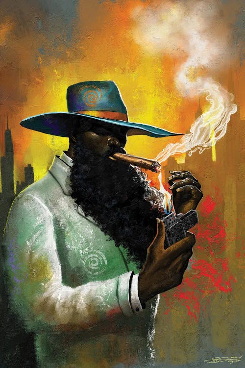Cigar Nights by DionJa'y wall art