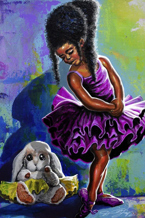 Ballerina In Training by DionJa'y wall art