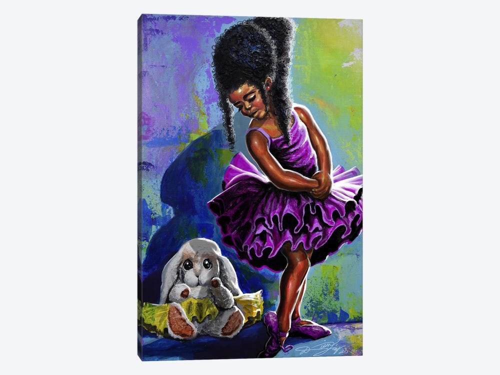 Ballerina In Training by DionJa'y 1-piece Canvas Print