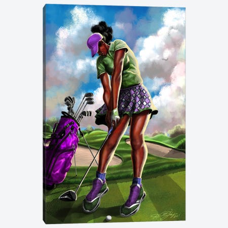 Beauty And The Tee Canvas Print #DJY8} by DionJa'y Canvas Artwork