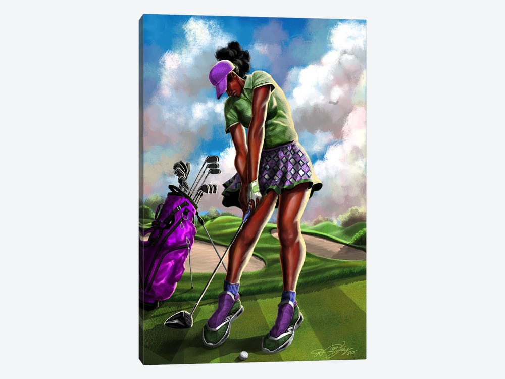 Beauty And The Tee by DionJa'y 1-piece Canvas Art