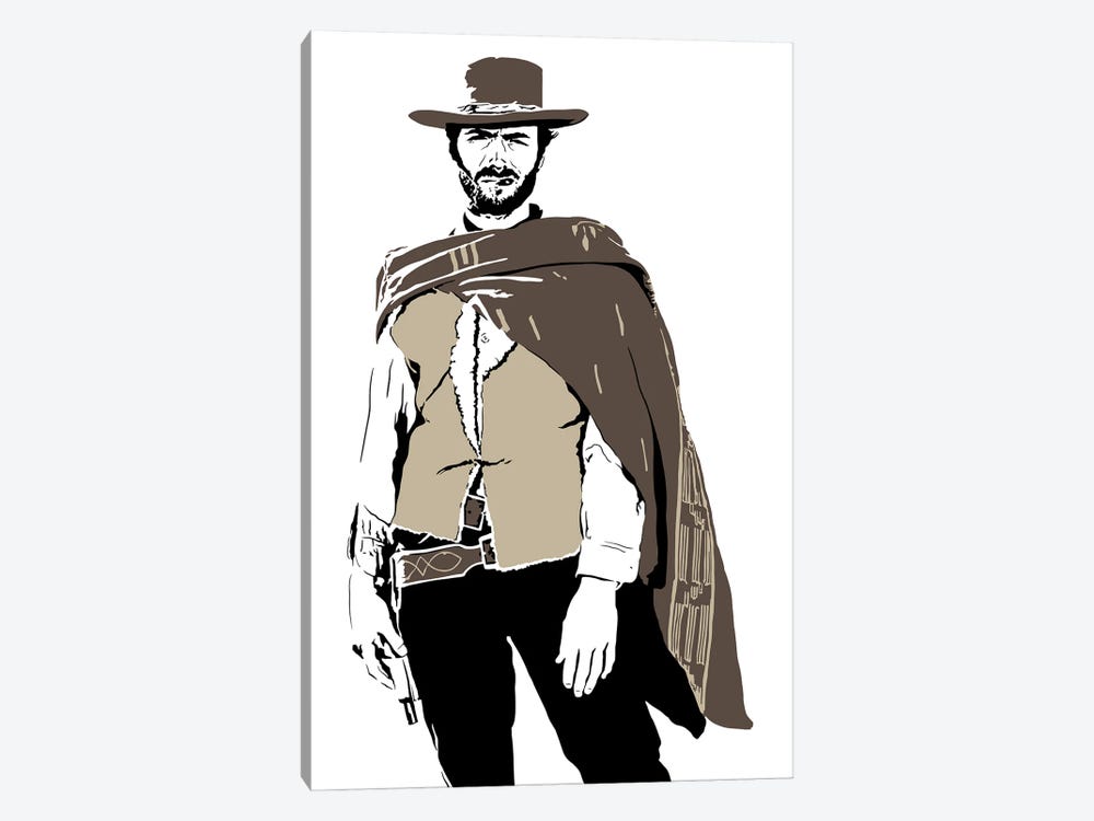 Clint Eastwood - The Man With No Name by Dropkick Art 1-piece Art Print
