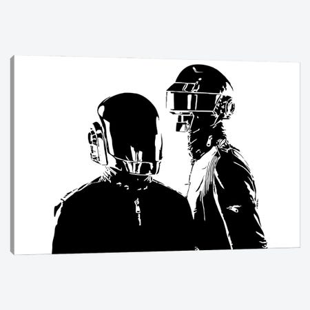 Daft Punk Canvas Print #DKC11} by Dropkick Art Canvas Art