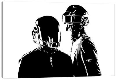 Daft Punk Canvas Art Print - Pop Music Art