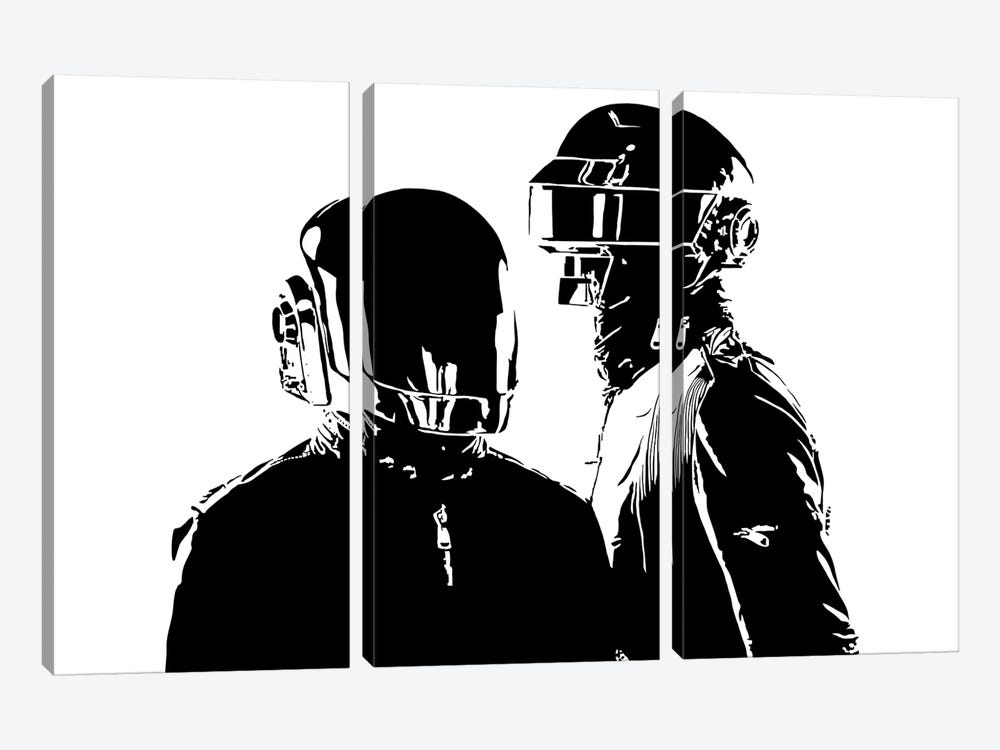 Daft Punk by Dropkick Art 3-piece Canvas Art