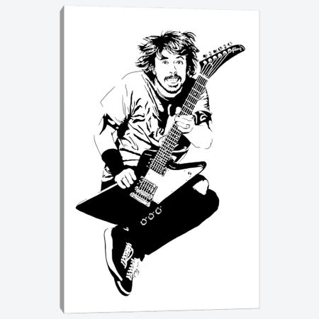 Dave Grohl - Foo Fighters Canvas Print #DKC12} by Dropkick Art Canvas Wall Art