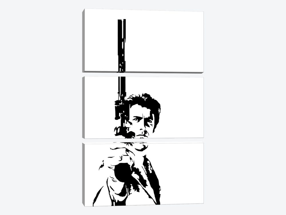 Dirty Harry - Clint Eastwood by Dropkick Art 3-piece Canvas Wall Art
