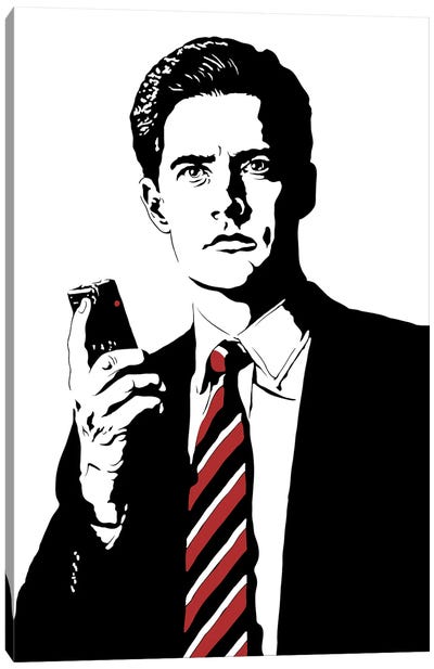 Agent Dale Cooper - Twin Peaks Canvas Art Print - Kyle MacLachlan