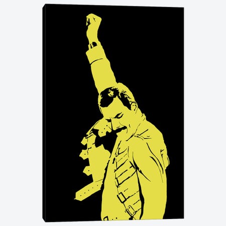 Freddie Mercury Canvas Print #DKC21} by Dropkick Art Art Print