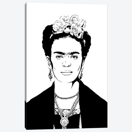 Frida Kahlo Canvas Print #DKC22} by Dropkick Art Canvas Print