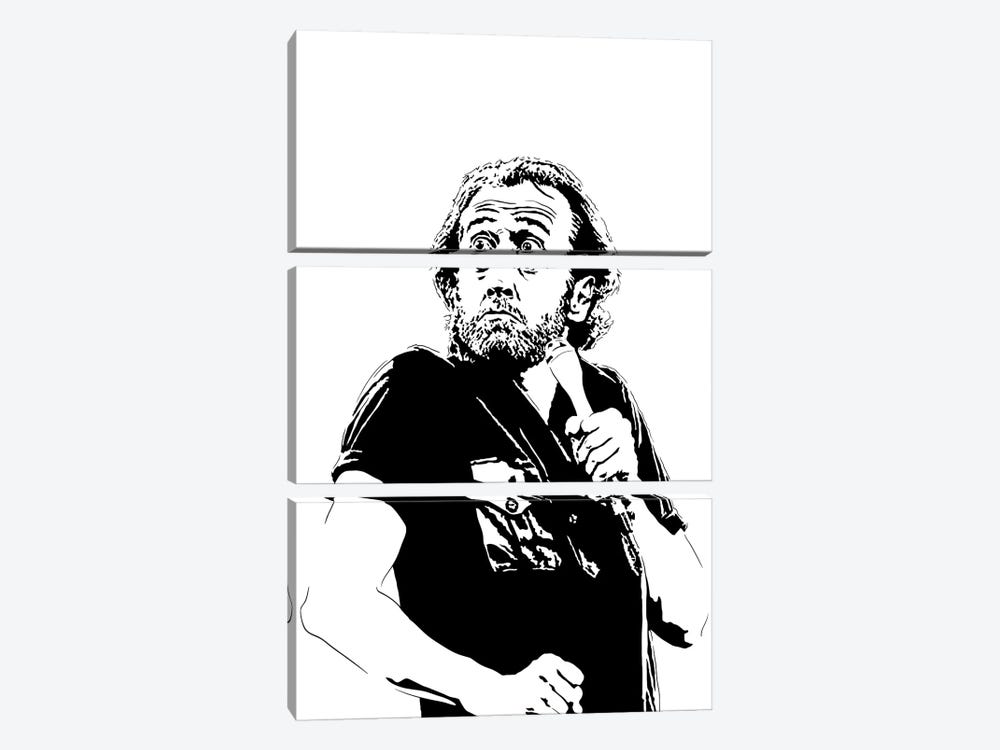 George Carlin by Dropkick Art 3-piece Art Print