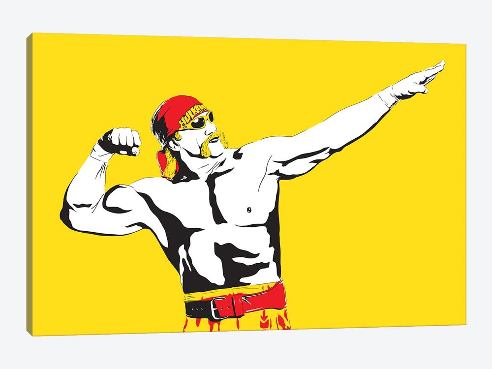 Hulk Hogan by Dropkick Art 1-piece Canvas Print