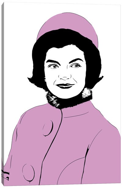 Jackie Kennedy Onassis Canvas Art Print - Women's Coat & Jacket Art