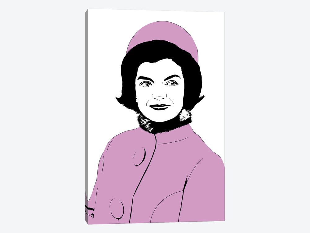 Jackie Kennedy Onassis by Dropkick Art 1-piece Canvas Print