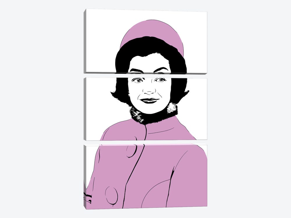 Jackie Kennedy Onassis by Dropkick Art 3-piece Art Print