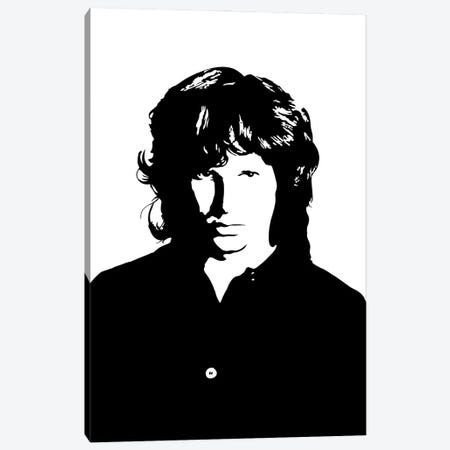 Jim Morrison Canvas Print #DKC33} by Dropkick Art Canvas Artwork
