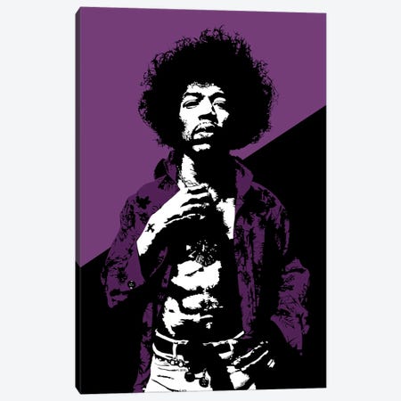 Jimi Hendrix Canvas Print #DKC34} by Dropkick Art Canvas Print