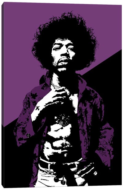 Jimi Hendrix Canvas Art Print - Dropkick Art