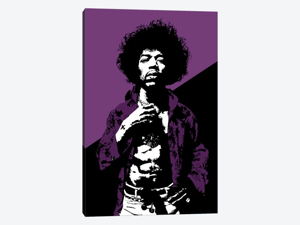Jimi Hendrix by Dropkick Art 1-piece Canvas Print