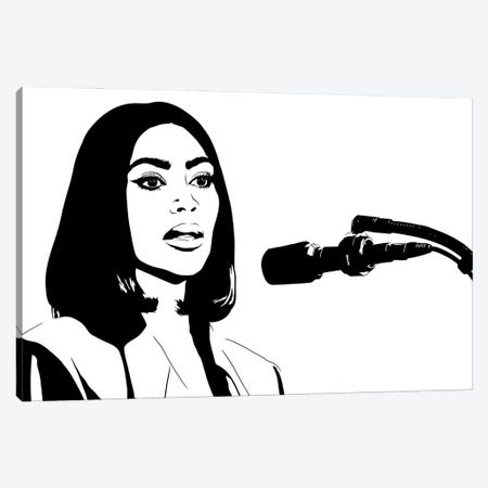 Kim Kardashian Canvas Print #DKC38} by Dropkick Art Canvas Art