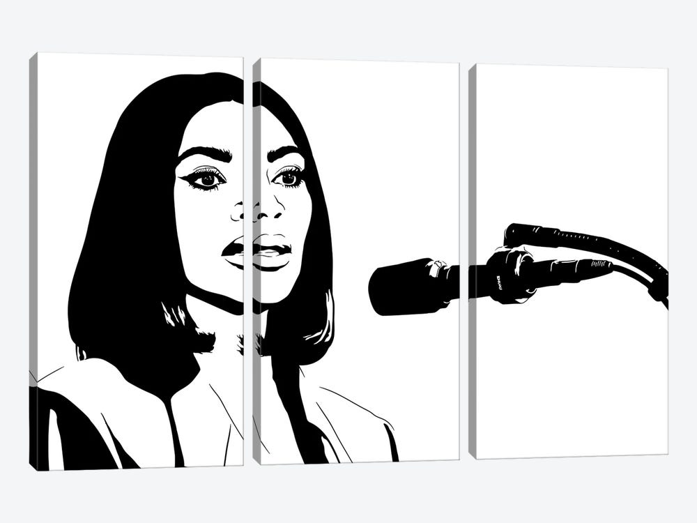 Kim Kardashian by Dropkick Art 3-piece Art Print
