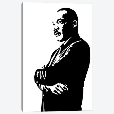 Martin Luther King Jr Canvas Print #DKC43} by Dropkick Art Canvas Art Print
