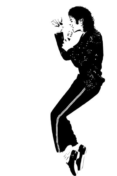 Michael Jackson Canvas Artwork by Dropkick Art iCanvas