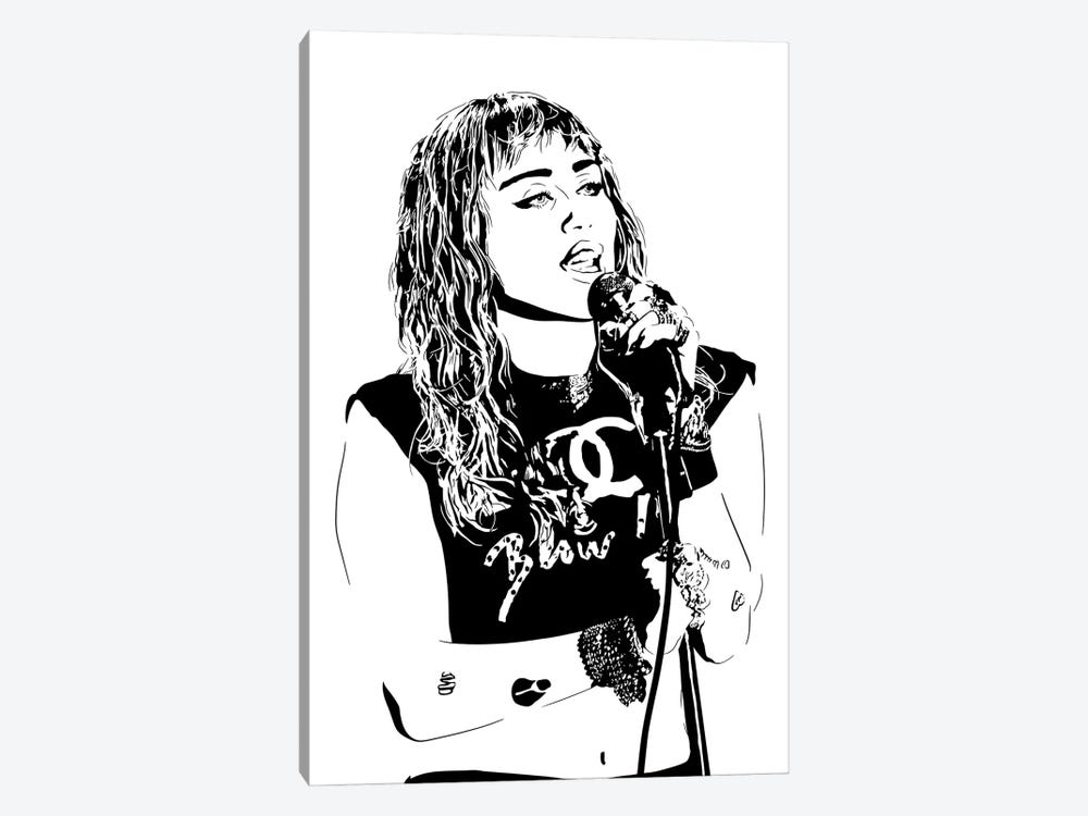 Miley Cyrus by Dropkick Art 1-piece Art Print
